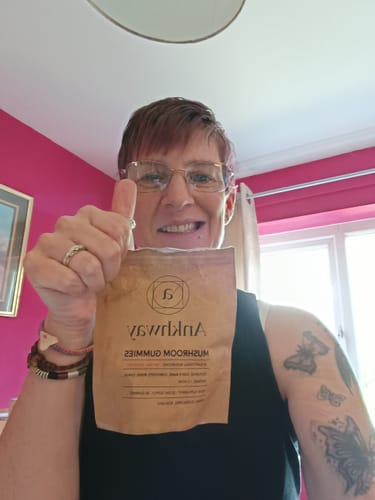 Customer photo review of Mushroom Gummies