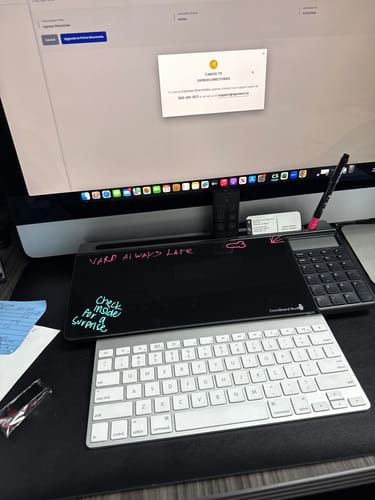 Customer photo review of DeskBoard Buddy