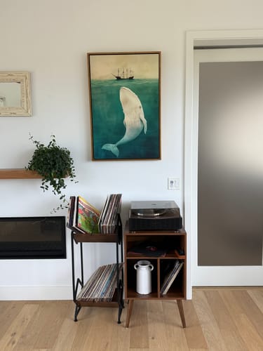 Customer photo review of White Whale Print