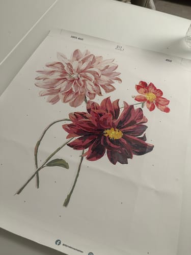 Customer photo review of Malen nach Zahlen - Dahlias by Willem Hekking