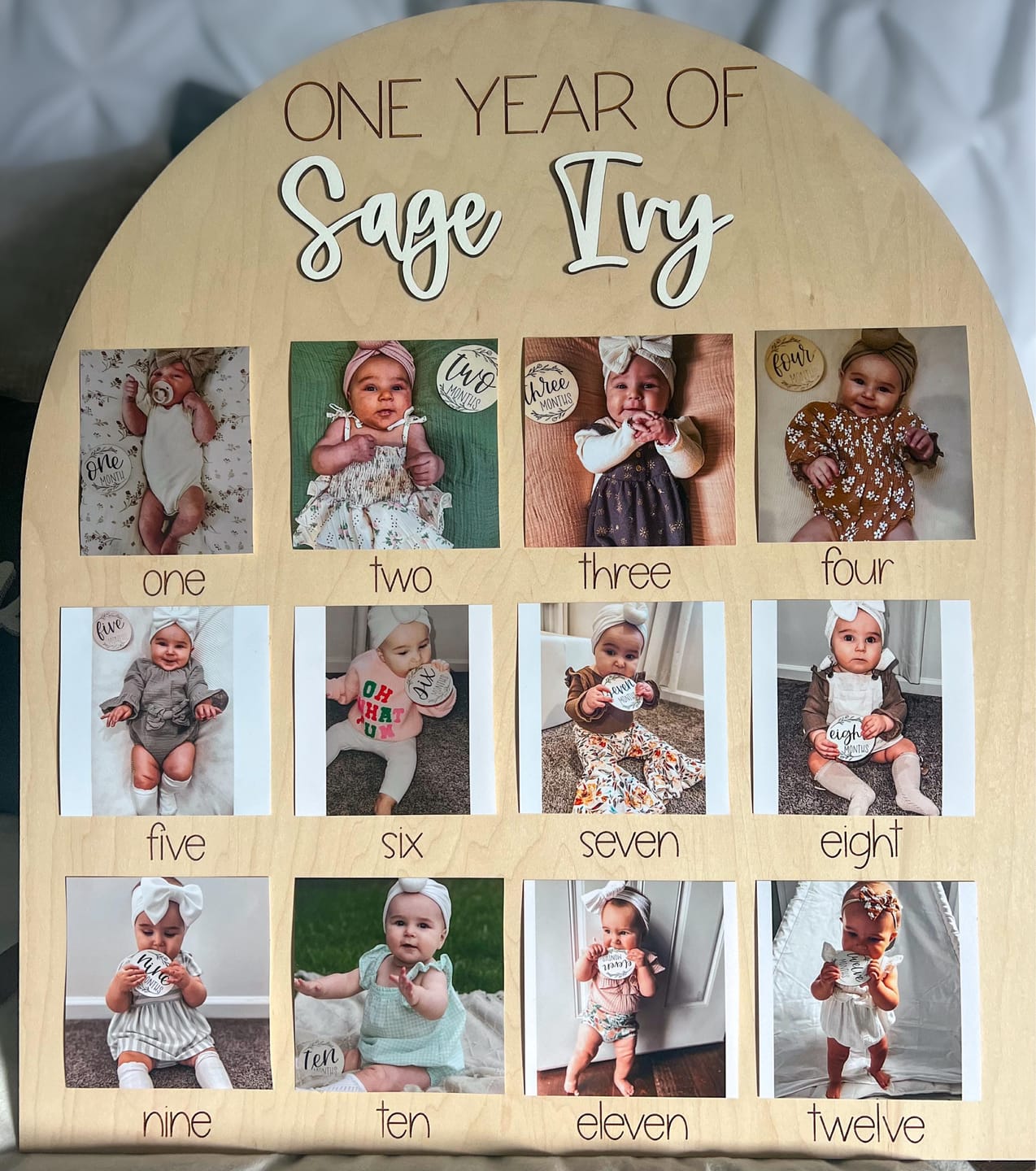 Customer photo review of One Year Of Photo Board