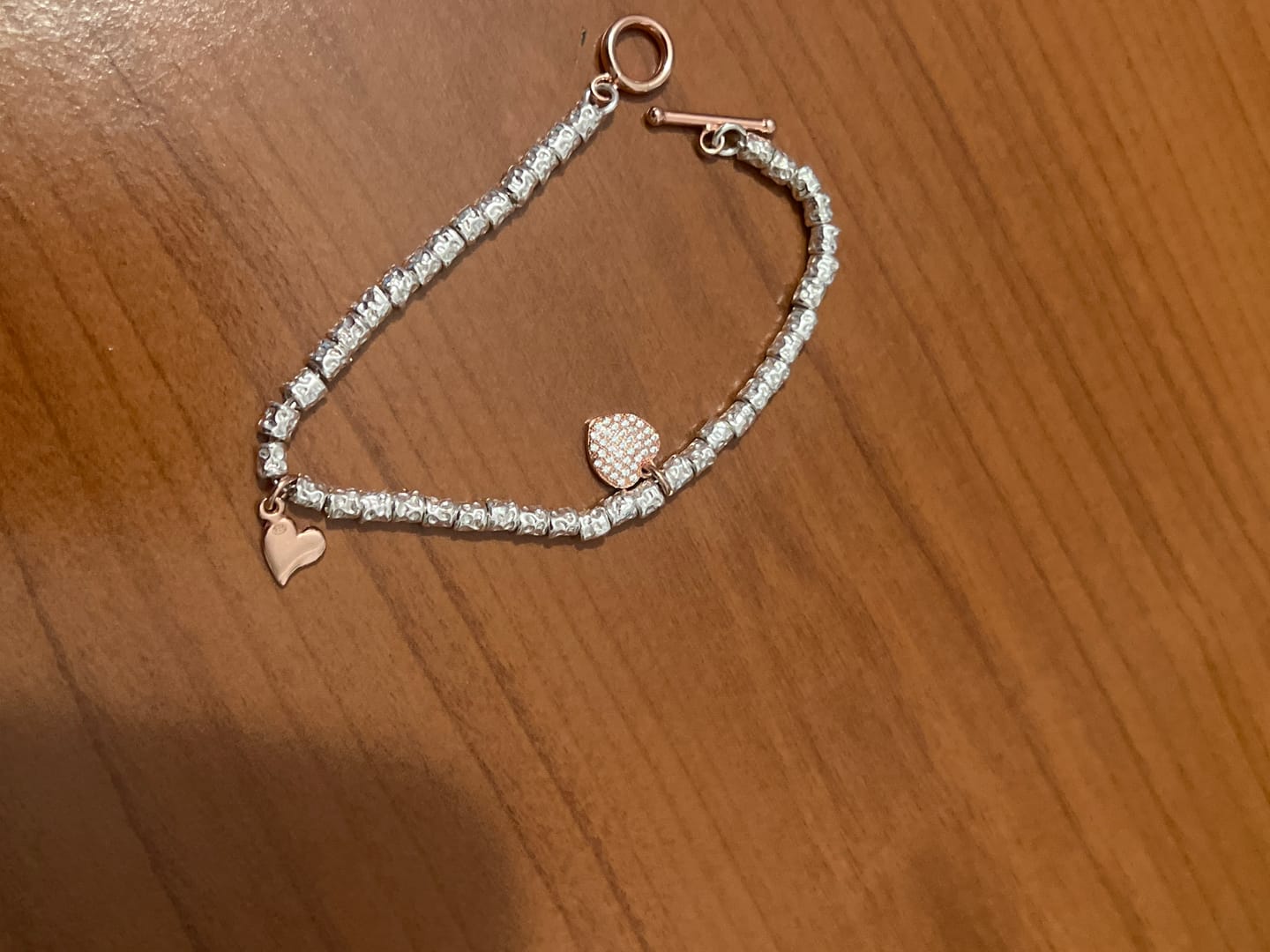 Customer photo review of CREA IL TUO BRACCIALE GRANELLI MAXI - charms rosa