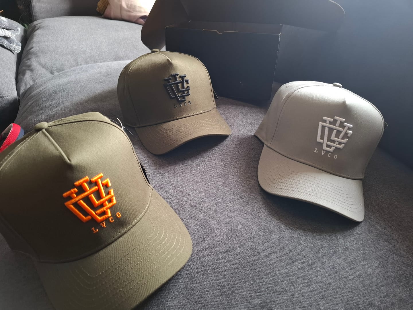 Customer photo review of LVCO "Khaki Green/Black" A-Frame Snapback