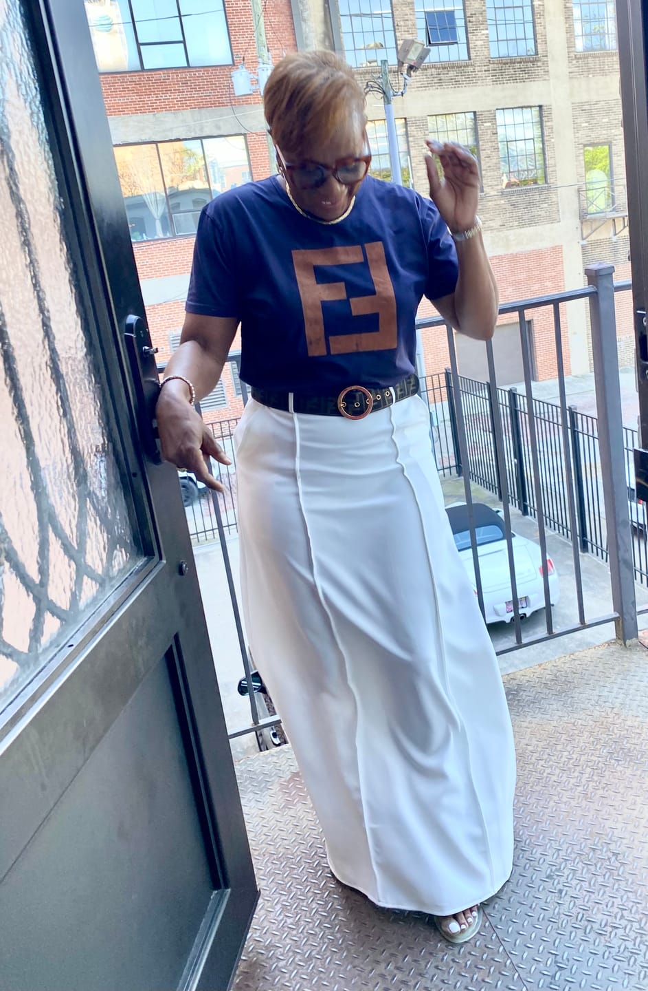 Customer photo review of Stylish H-Line Solid Color Skirts Bottoms