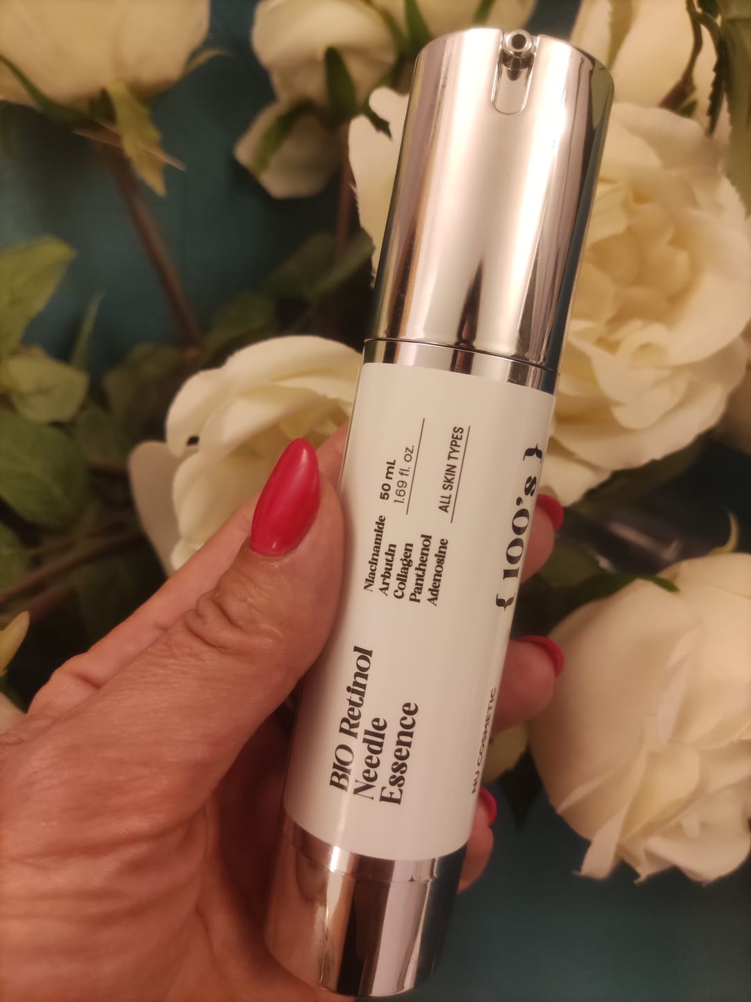 Customer photo review of [NU] Bio Retinol Needle Essence 100 Shots – Skin Texture Improvement & Pore Tightening & Stem Cell Culture Extract, 50ml >> KOREA Dispatch