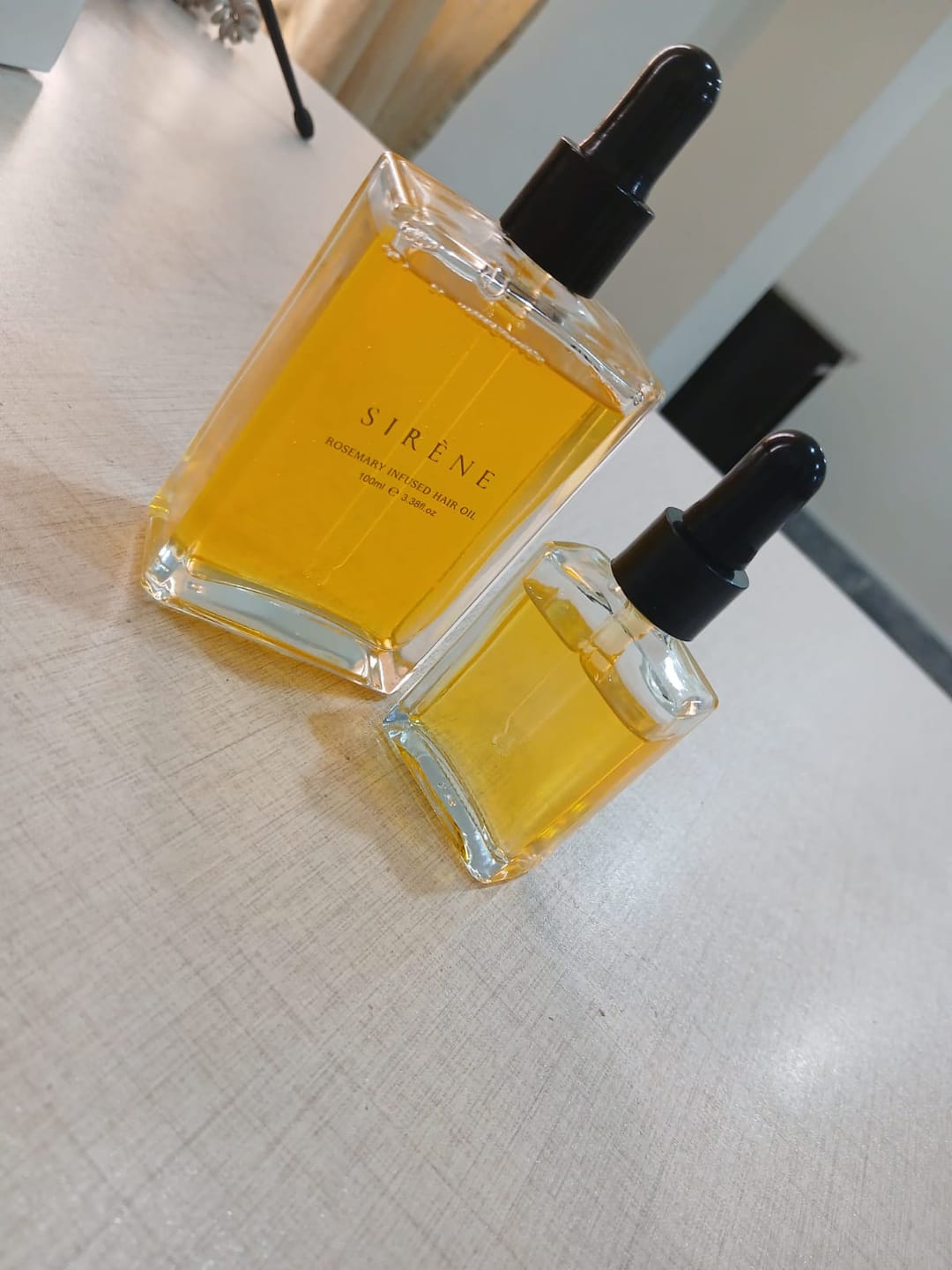 Customer photo review of Rosemary Hair Oil