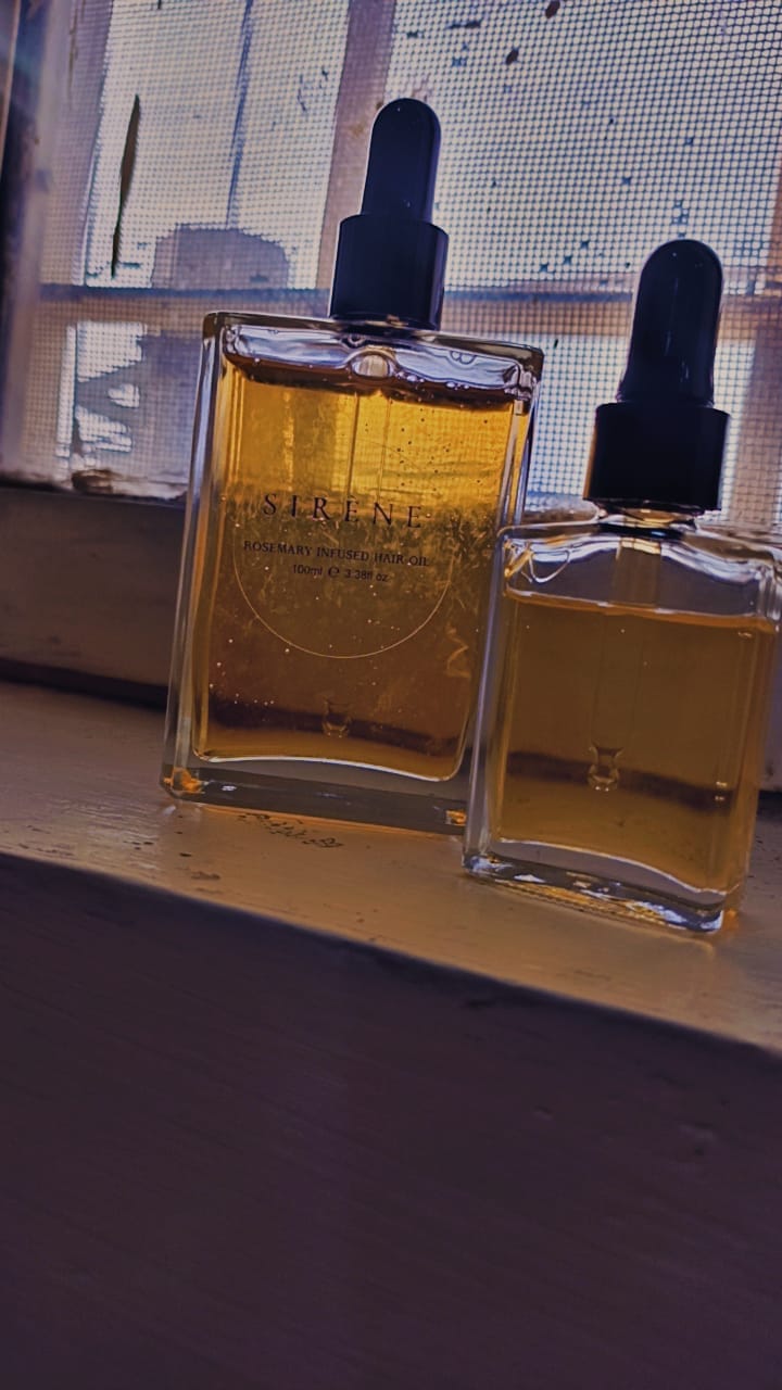 Customer photo review of Rosemary Hair Oil