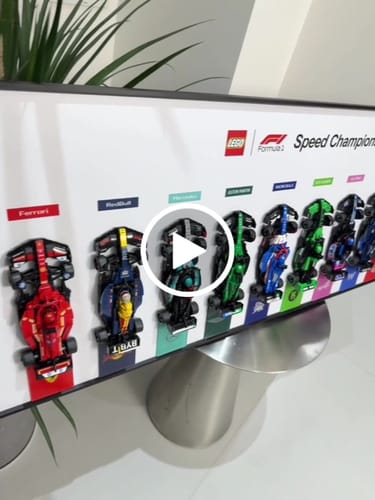 Customer video review of LEGO™ F1 Speed Champions 10-Car Display Frame – Team Edition 2025