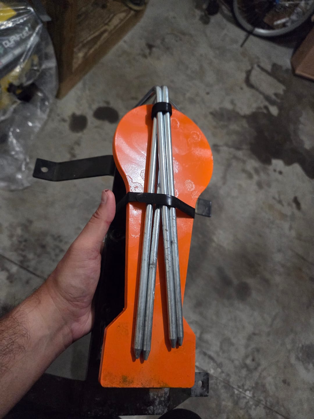 Customer photo review of 3/8" AR500 12" Classic Popper Steel Shooting Target with Base