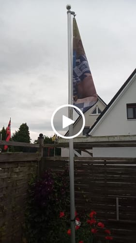 Customer video review of Fahne inkl. Druck