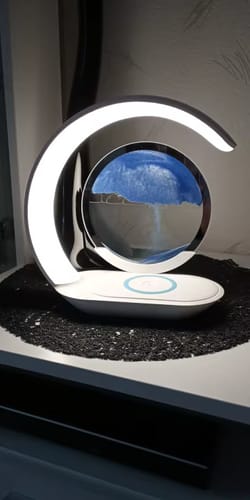 Customer photo review of Sandflow Bedside Lamp