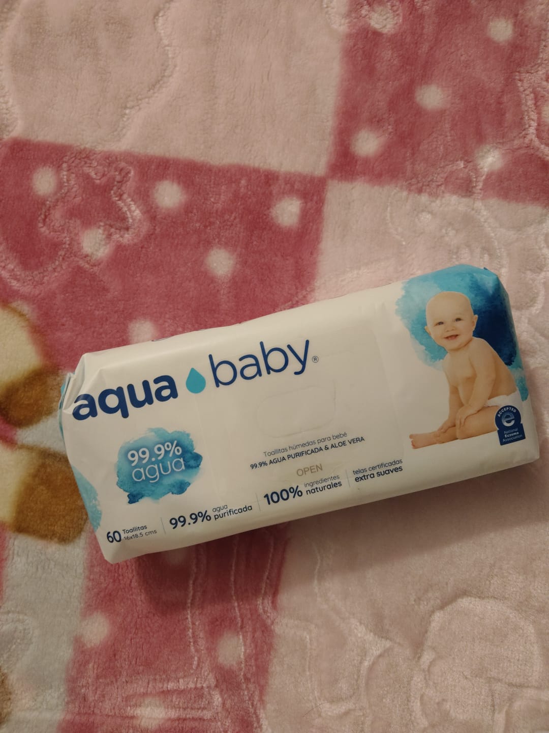 Customer photo review of Aqua Baby 4 Bolsas de 60 Toallitas Húmedas