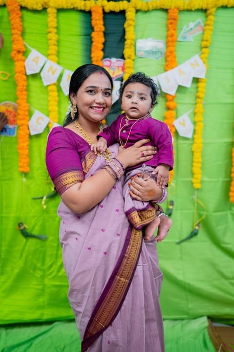 Customer photo review of Lavender and Wine Dhoti Kurta for Boys – Traditional Ethnic Wear for Baby Boy