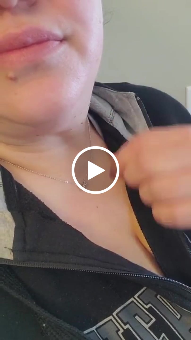 Customer video review of Emma 18k White Gold Plated 2-Stone Pendant Necklace with  Swarovski Crystals