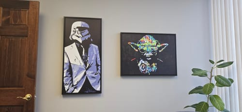Customer photo review of Create Your Own Canvas Set - Tall Portrait