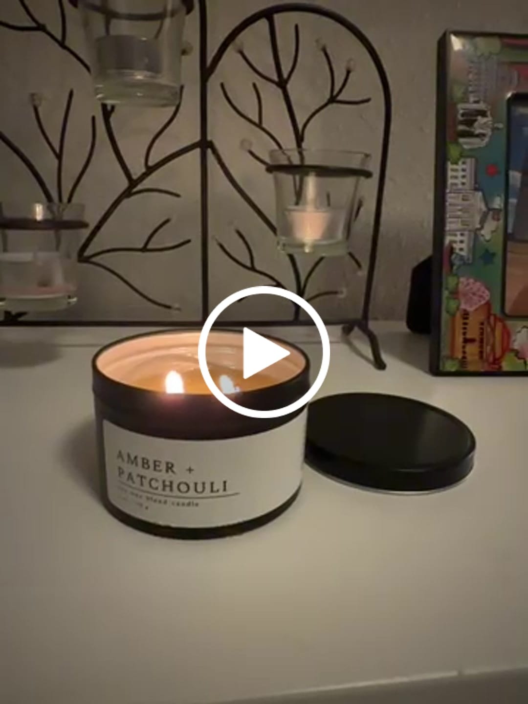 Customer video review of Amber + Patchouli 6 oz. Candle