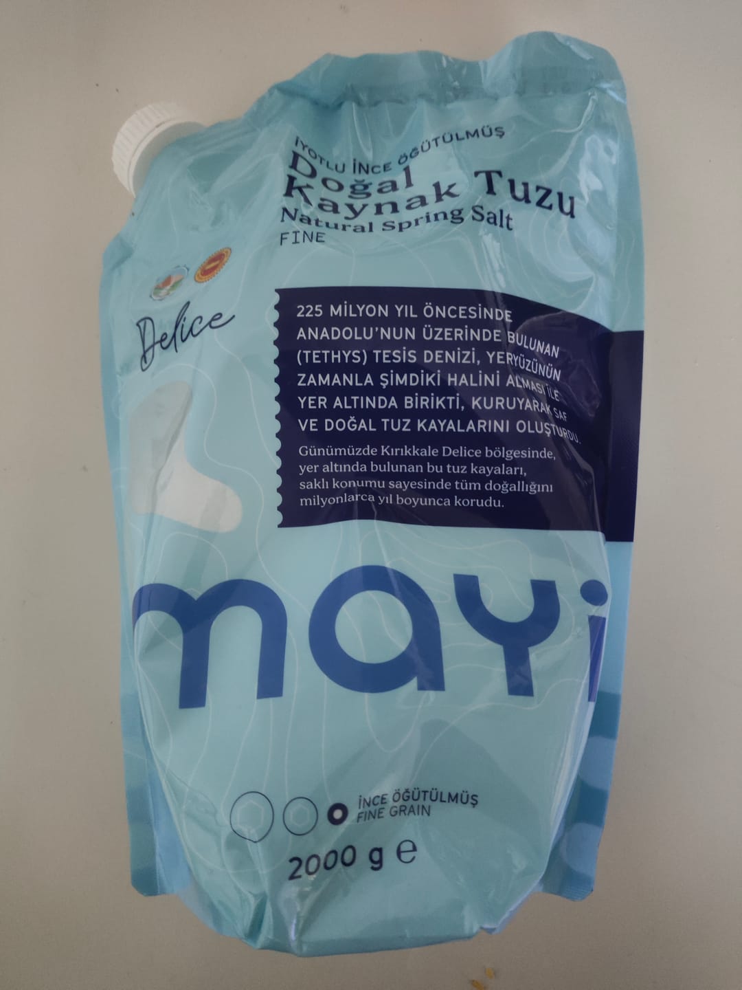 Customer photo review of Mayi Öğütülmüş Sofra Tuz 2 KG (İYOT İLAVELİ)