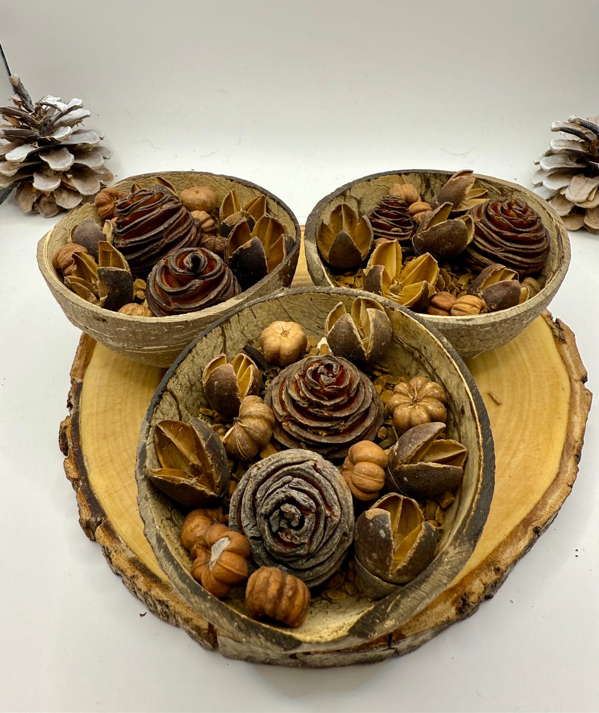 Customer photo review of 100% Natural Oval Coconut Shell Bowl