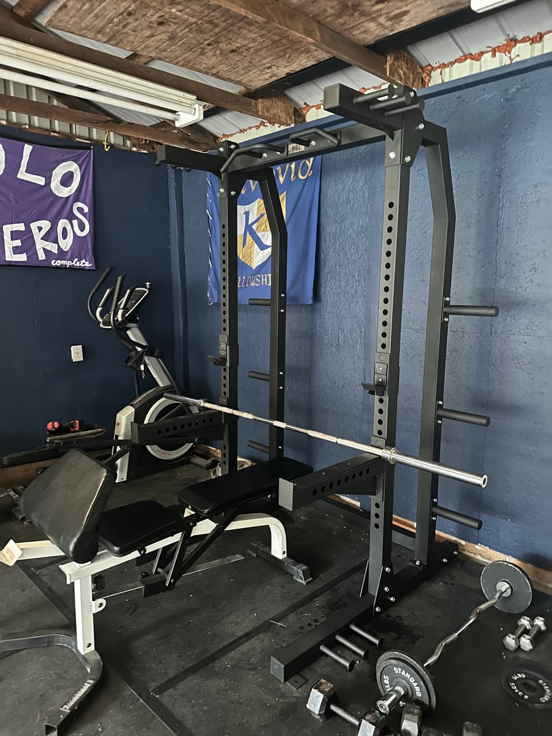 Customer photo review of HGL Half Cage Squat Rack
