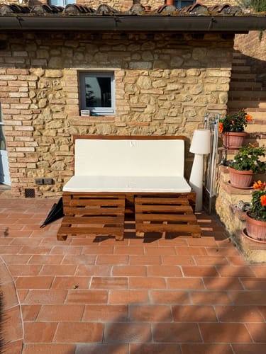 Customer photo review of Cuscino Dondolo 3 Posti maxi Cook Sfoderabile con laccetti spessore 5 cm Universale 155x55 cm