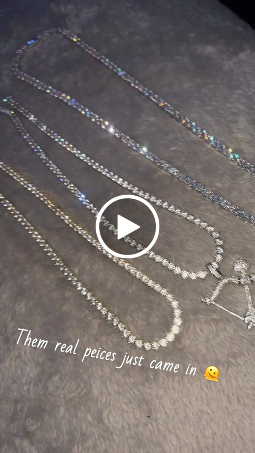 Customer video review of 3mm Tennis Chain - White Gold