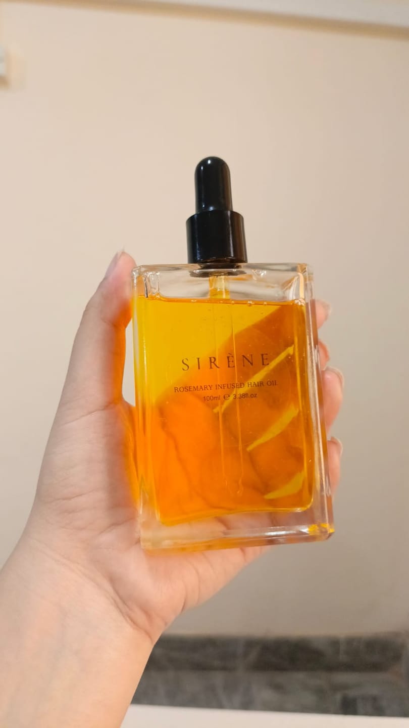 Customer photo review of Rosemary Hair Oil