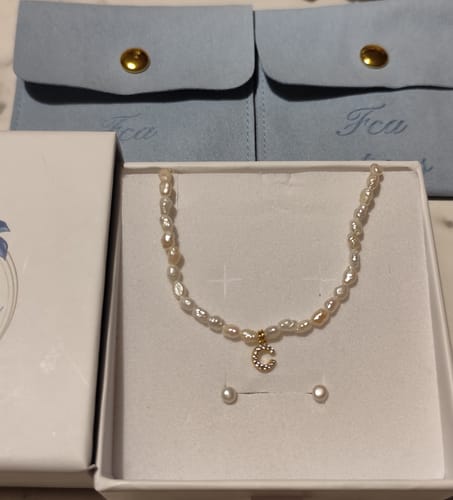 Customer photo review of Collana Chicco di riso
