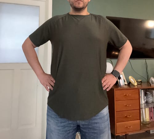 Customer photo review of Training Sport Tee - Army Green