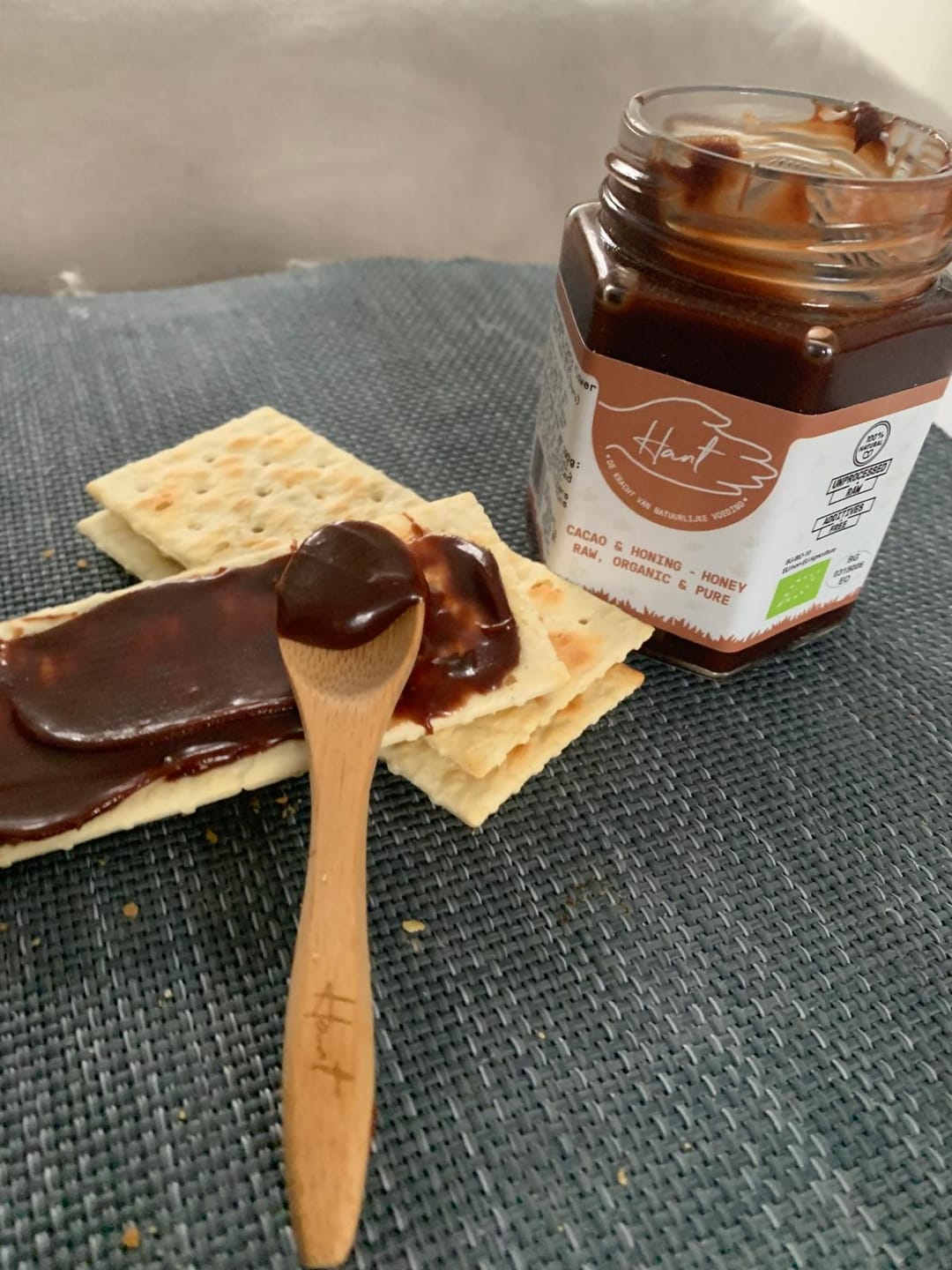 Customer photo review of BIO - MELICAO - Rauwe Honing met Cacao – Ongefilterd & Puur + GRATIS LEPEL - 250g