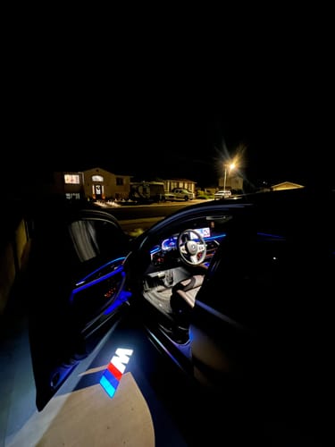 Customer photo review of BMW G SERIES DOOR LIGHTS
