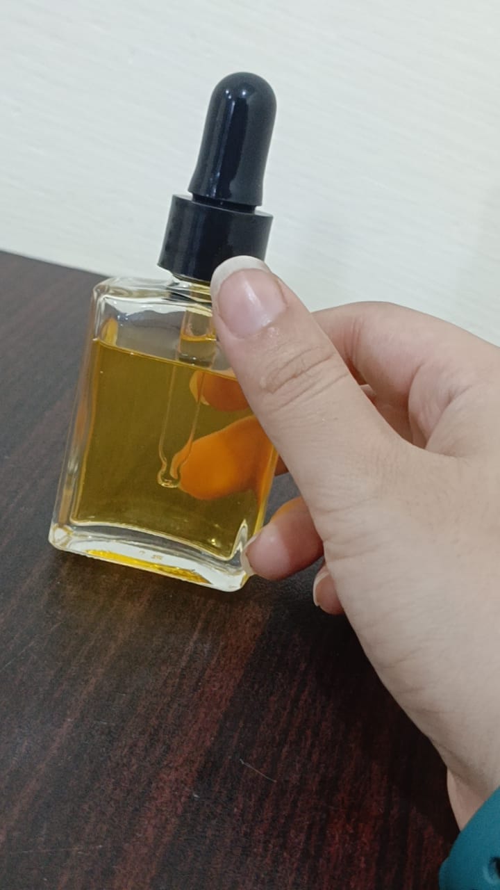 Customer photo review of Rosemary Hair Oil