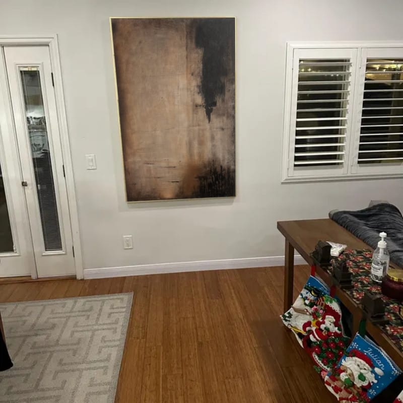 Customer photo review of Abstract Painting Canvas #AP128