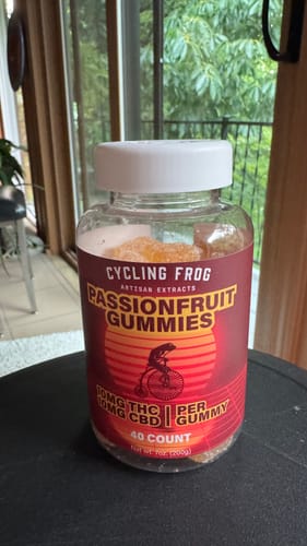 Customer photo review of Passionfruit Gummies, 10mg THC + 10mg CBD