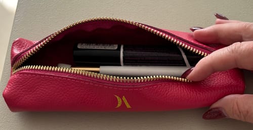 Customer photo review of Leather Vanity Bag