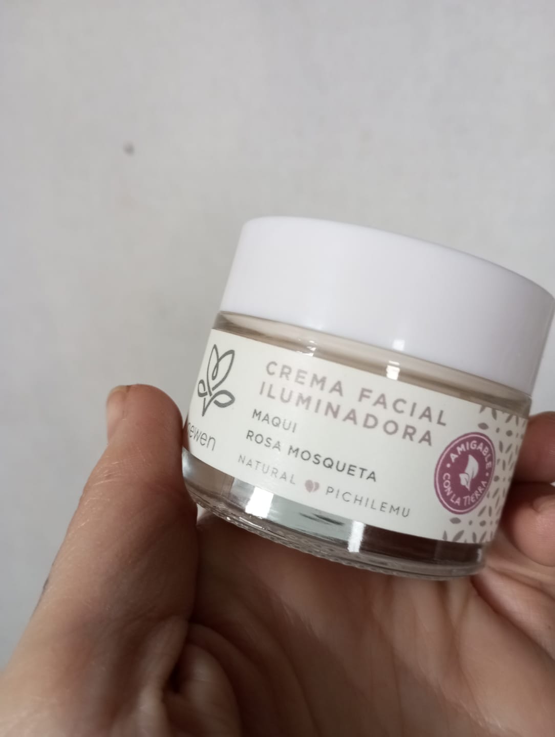 Customer photo review of Crema Facial Hidratante Maqui Rosa Mosqueta