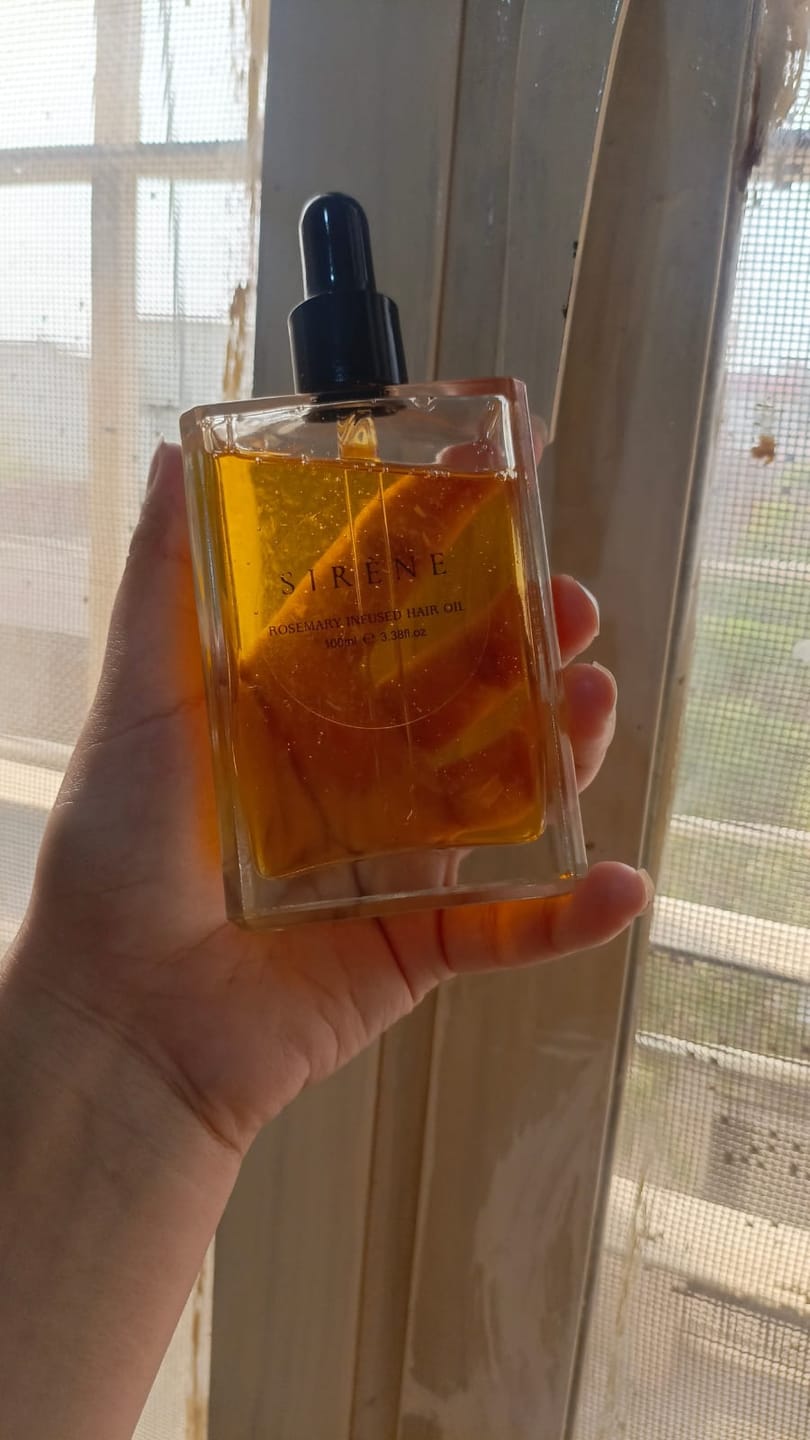 Customer photo review of Rosemary Hair Oil