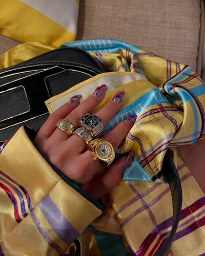 Customer photo review of SANTOS RING | SILVER BLACK