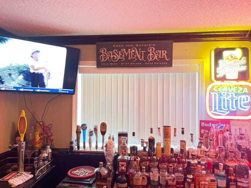 Customer photo review of Basement Bar Crawl Sign