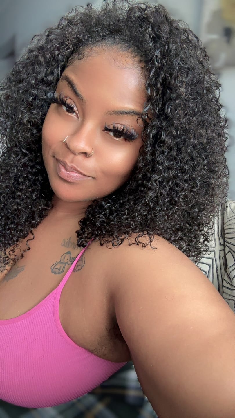 Customer photo review of Water Deep Wave Weft Bundles Human Hair