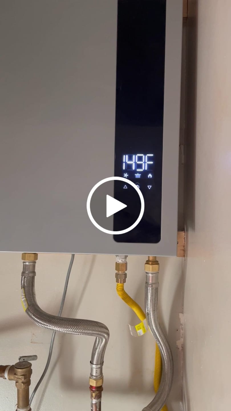 Customer video review of 4.05 GPM Residential Propane Gas Tankless Water Heater