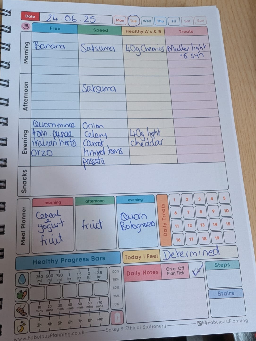 Customer photo review of Food Diary - C76 - Slimming World Compatible - Compact