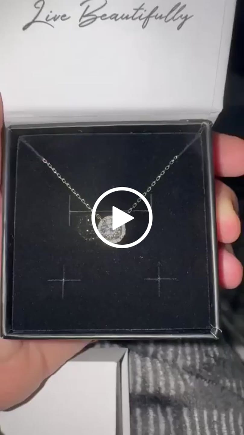 Customer video review of Moissanite by Cate & Chloe Sutton 18k Gold Plated 925 Sterling Silver Necklace 1.1tcw