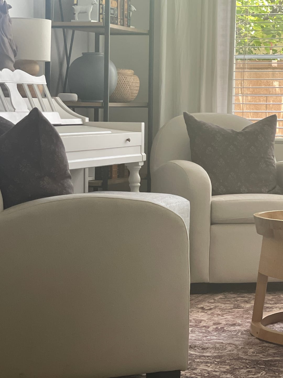 Customer photo review of Bordeaux in Linen - 18" | 20" |  22"