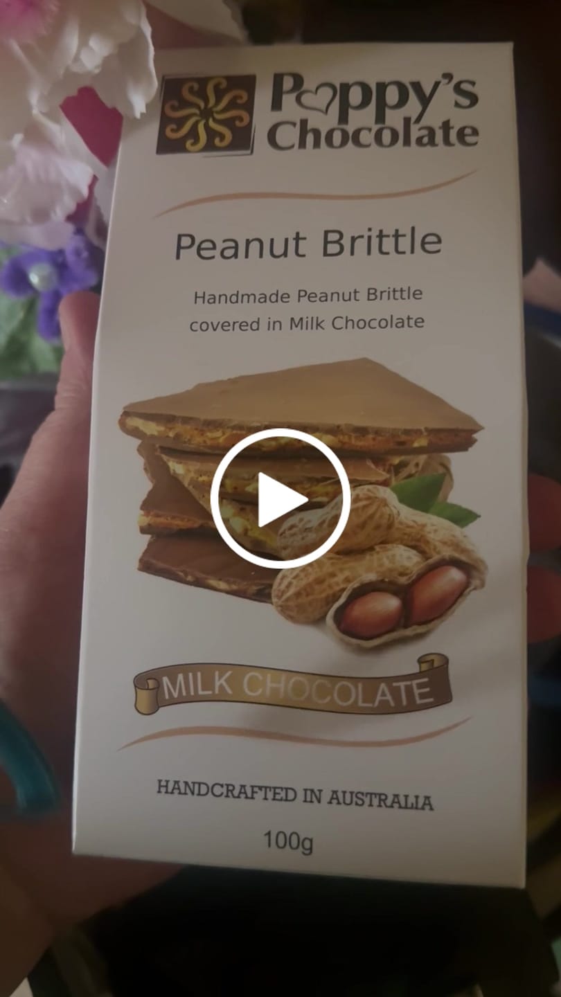 Customer video review of Peanut Brittle coated in Milk Chocolate 100g