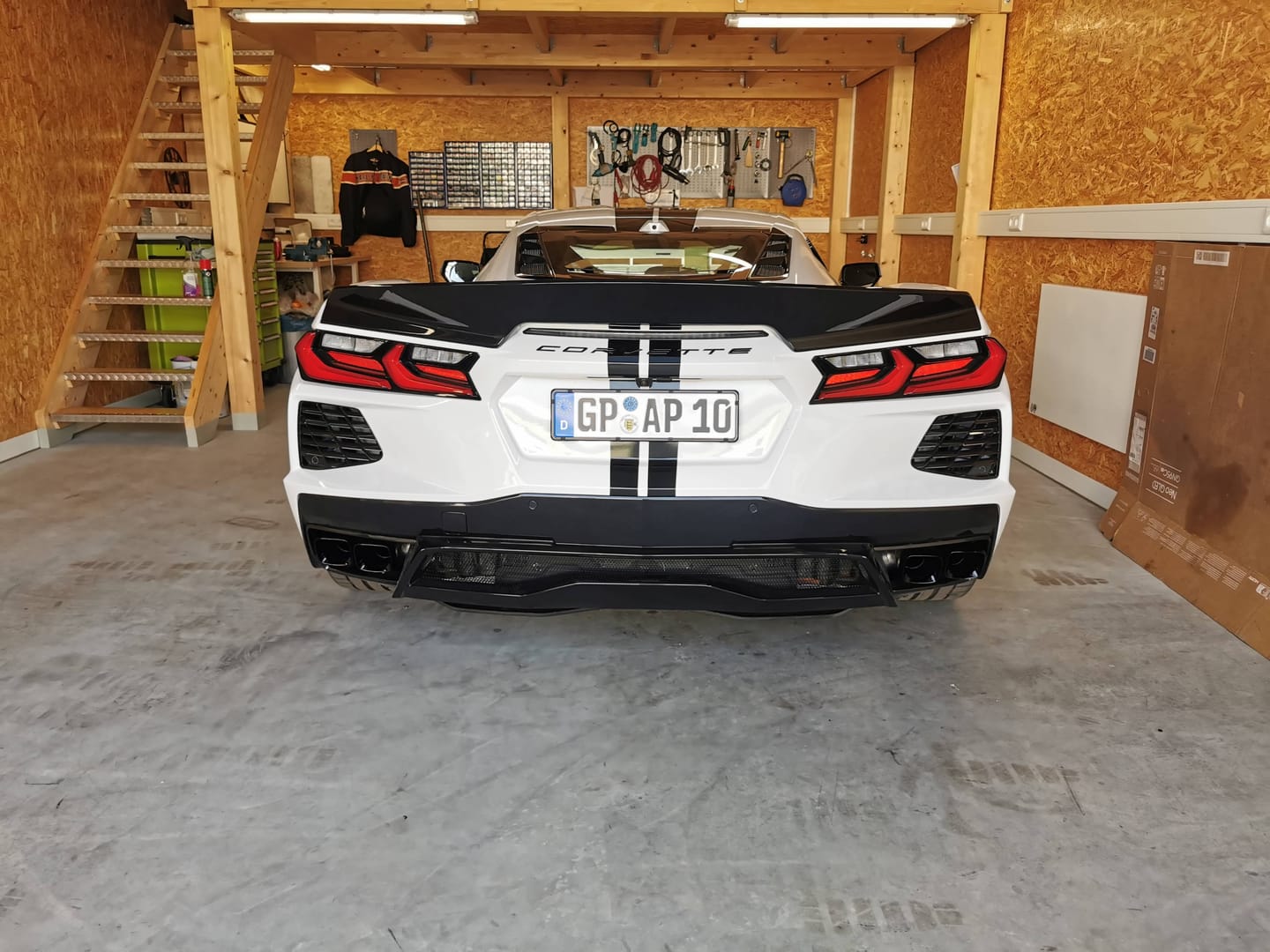 Customer photo review of Chevrolet Corvette C8 Rear Ducktail Rear Spoiler