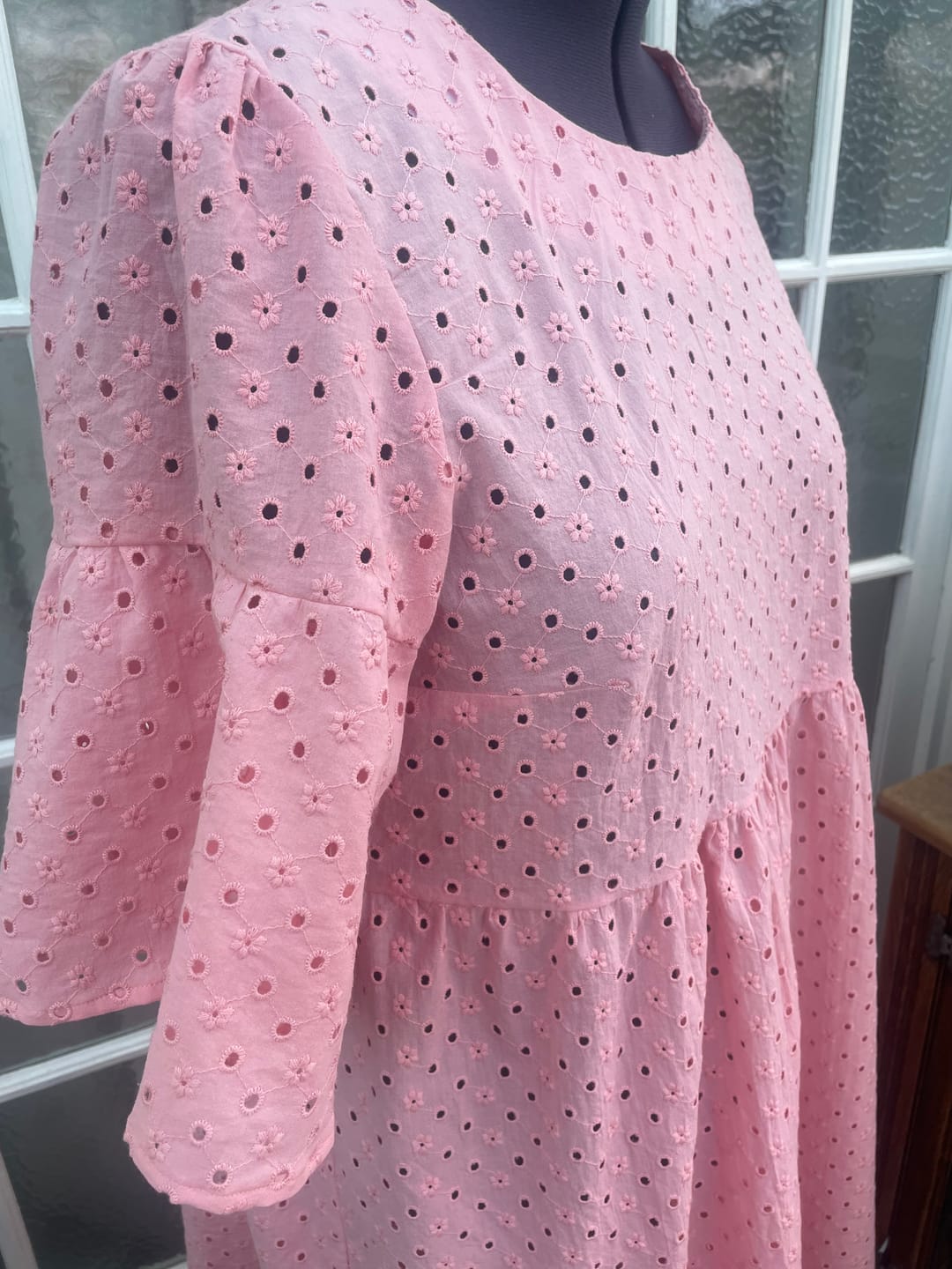 Customer photo review of Luxurious Cotton Broderie Anglaise - 60" Wide - Variations Available
