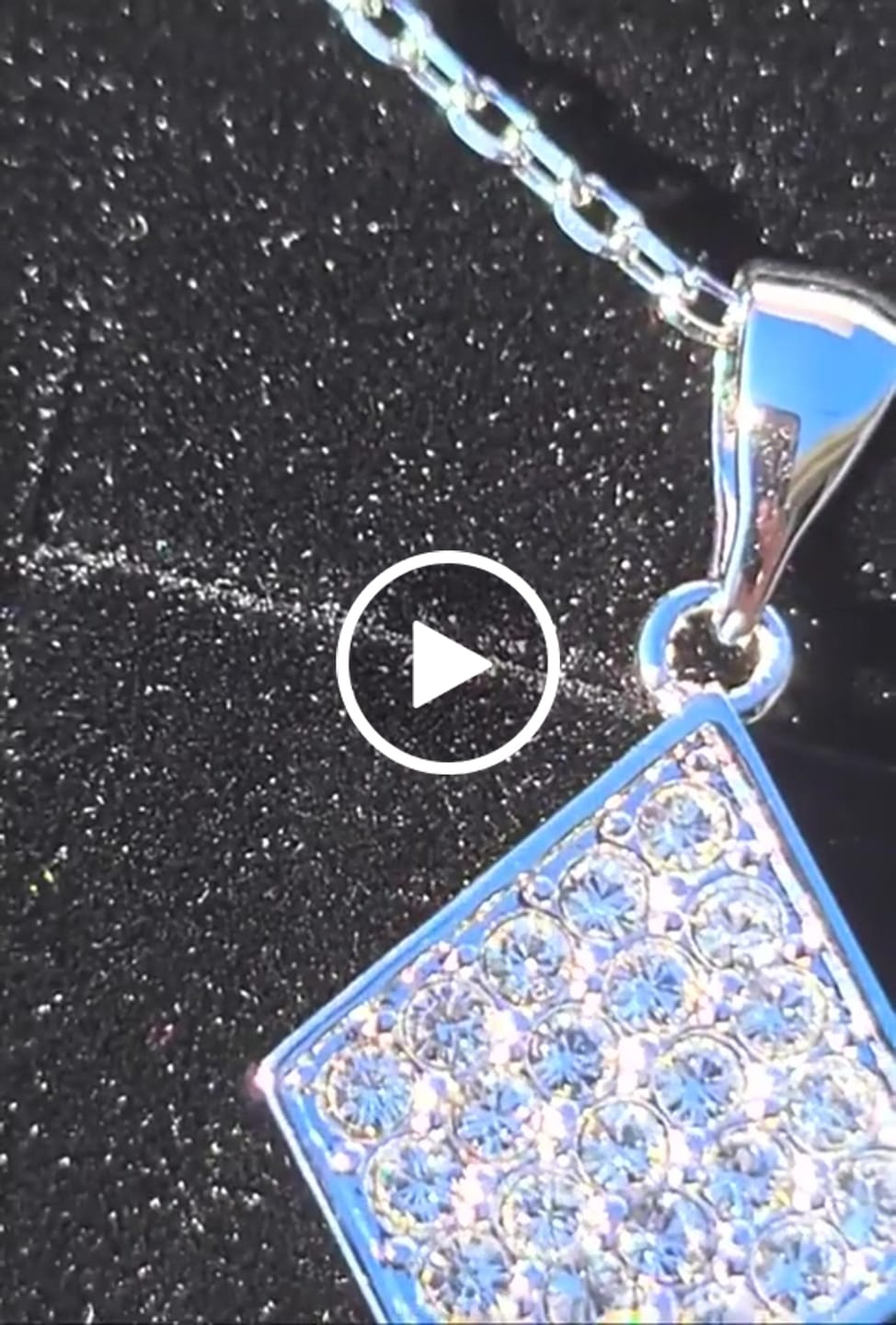 Customer video review of Lennon 18k White Gold Necklace and Stud Earrings Jewelry Set with Crystals