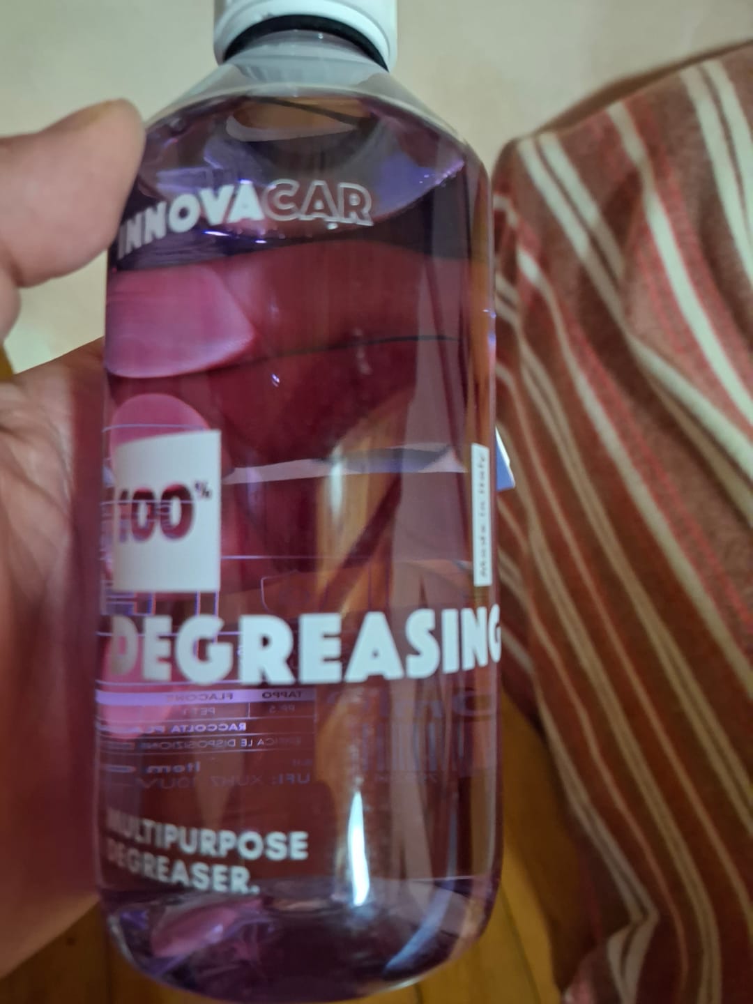 Customer photo review of INNOVACAR 100% DEGREASING: Car Degreaser and Universal Car Cleaner