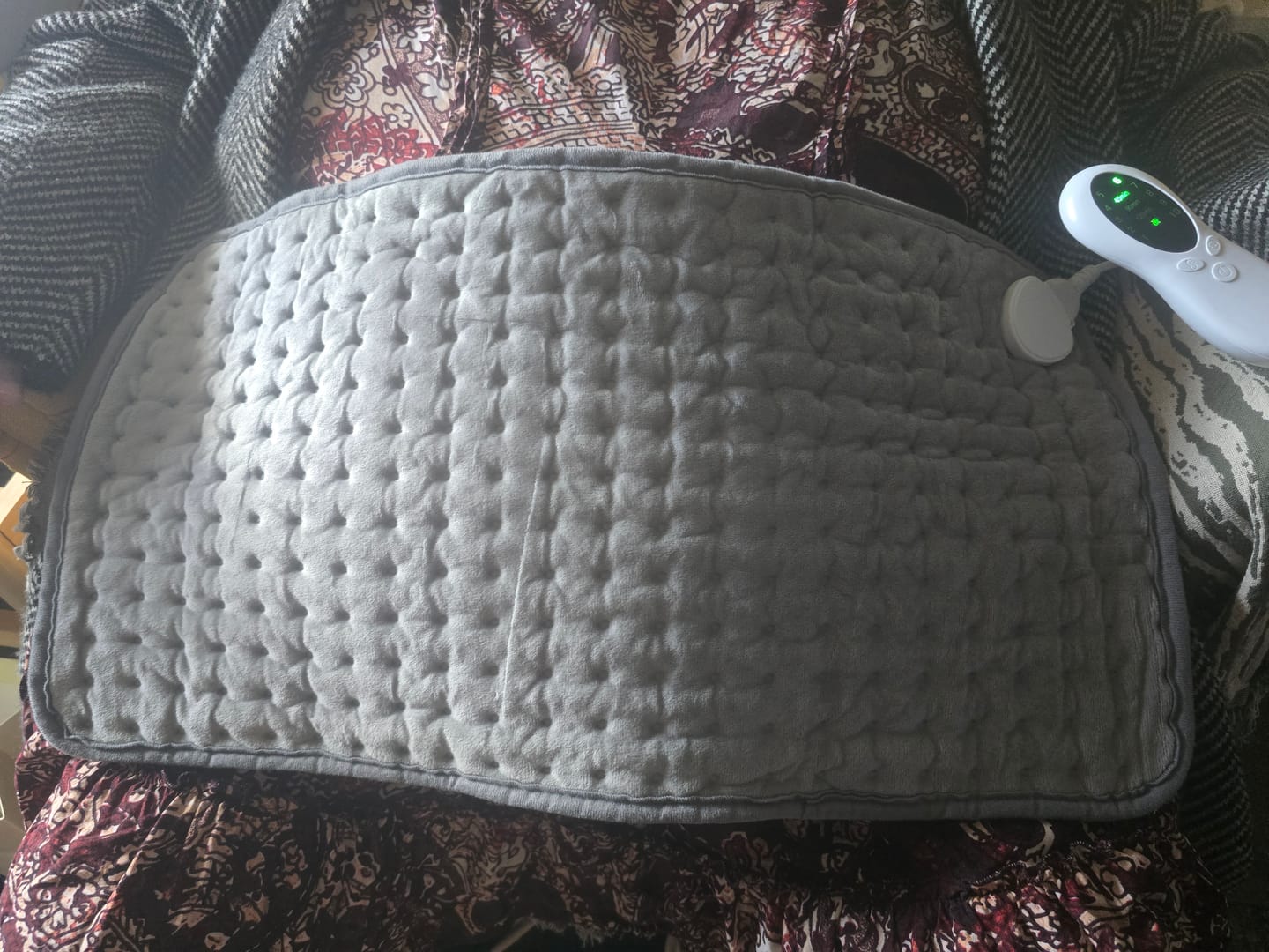Customer photo review of Electric Heating Therapy Pad