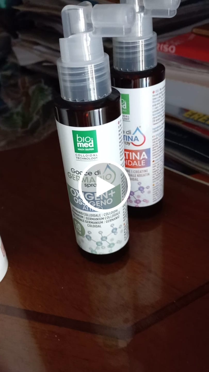 Customer video review of OXIGEN+ Germanio Colloidale Spray: Benessere, Energia e Detox - 100ml